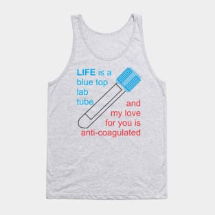 Blue Top Lab Tube Tank Top